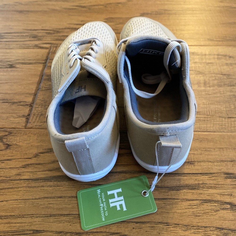 HF Hiker Footwear Beige Knit Sneakers Women's 10-10.5 Men's 8-8.5 EU 41 - Picture 5 of 10